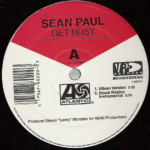 Get Busy (VINYL) | Excellent (EX) Near Mint (NM or M-)