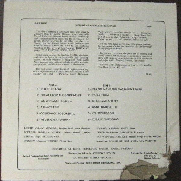 Igniters Explode | Very Good Plus (VG+) Near Mint (NM)