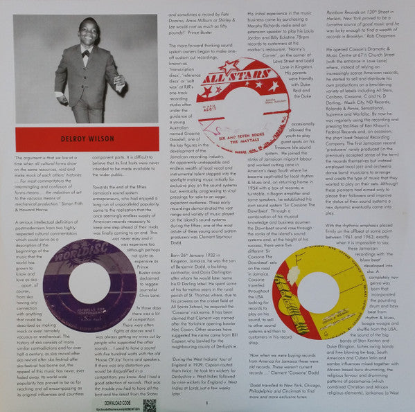 Coxsone's Music 2: The Sound Of Young Jamaica (More Early Cuts From The Vaults Of Studio One 1959-63) | Mint (M) Mint (M)