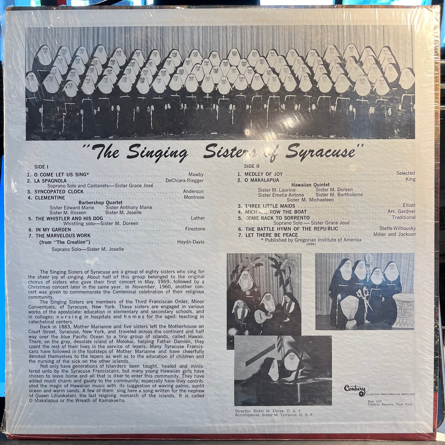 The Singing Sisters Of Syracuse | Mint (M) Near Mint (NM)