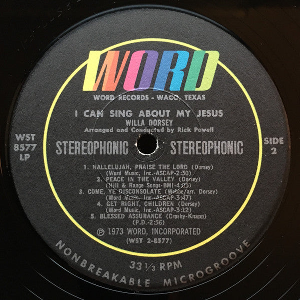 I Can Sing About My Jesus (VINYL) | Excellent+ (EX+) Near Mint (NM)