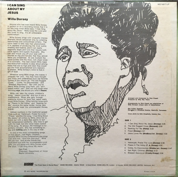 I Can Sing About My Jesus (VINYL) | Excellent+ (EX+) Near Mint (NM)