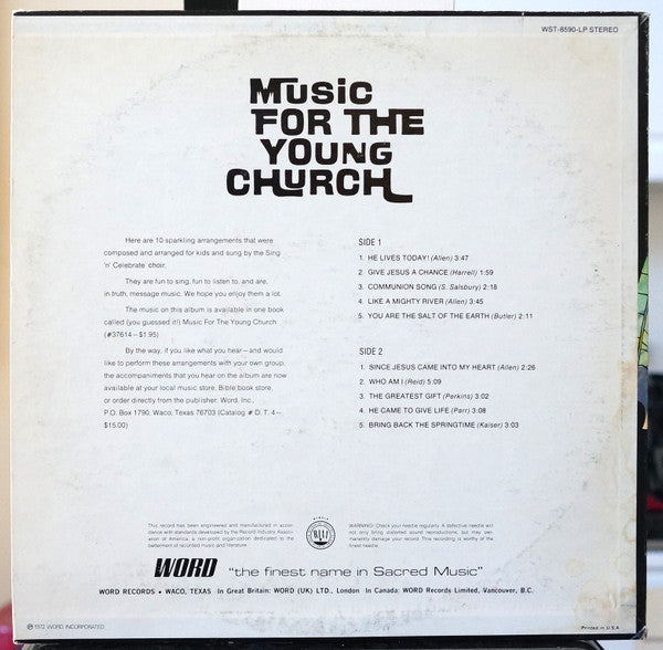 Music For The Young Church (VINYL) | Excellent+ (EX+) Near Mint (NM)
