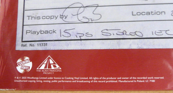 I Robot “Work In Progress” 2025 RSD | Mint (M) Mint (M)