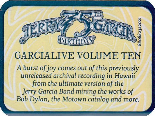 GarciaLive Volume 10 (May 20th, 1990 Hilo Civic Auditorium)(CD) | Mint (M)