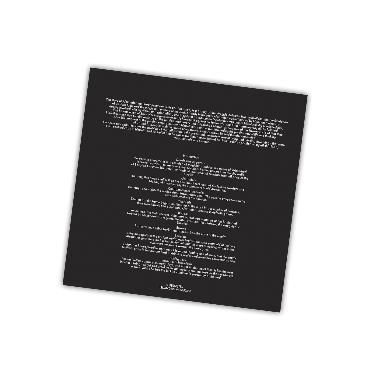 Iskander (MOV | PRE-ORDER: 03/07/2025 / CRYSTAL CLEAR VINYL) | Mint (M) Mint (M)