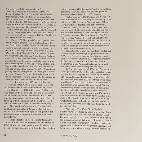 Fleetwood Mac (BLACK & WHITE COLOR VINYL - VMP) | Mint (M) Mint (M)