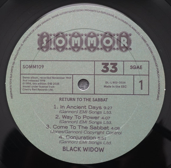 Return To The Sabbat (VINYL) | Mint (M) Mint (M)
