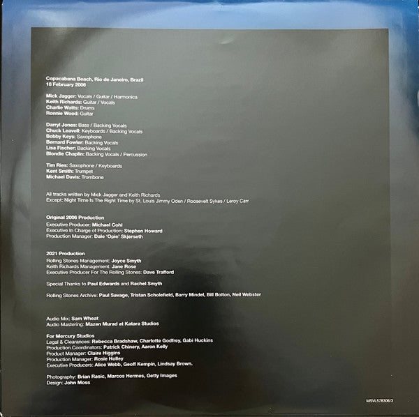 A Bigger Bang - Live On Copacabana Beach (3xCOLOR VINYL) | Mint (M) Mint (M)