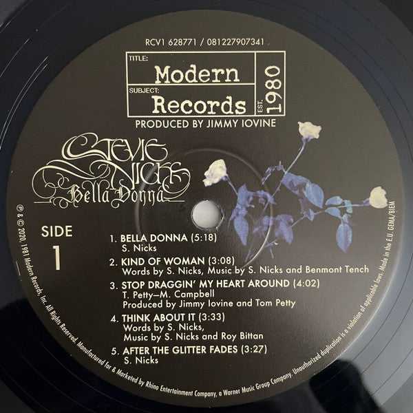 Bella Donna (BLUE VINYL - VMP) | Mint (M) Mint (M)- X Vinyl Record