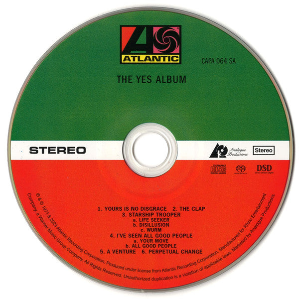 The Yes Album (SACD) | Mint (M) Mint (M)