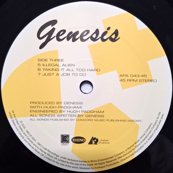 Genesis (AARP 2xVINYL) | Mint (M) Mint (M)- X Vinyl Record