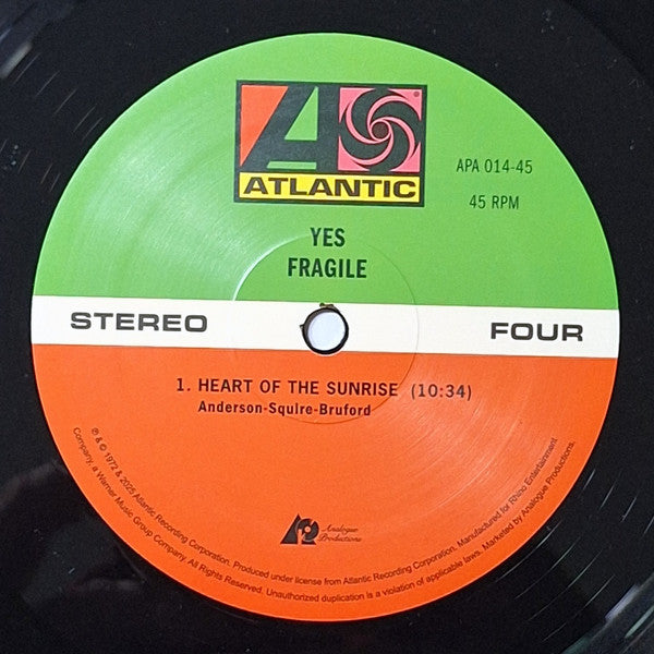 Fragile (2xVINYL) | Mint (M) Mint (M)- X Vinyl Record