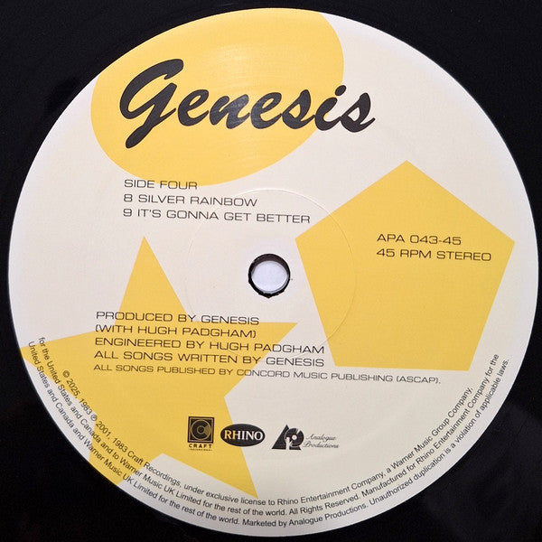Genesis (AARP 2xVINYL) | Mint (M) Mint (M)- X Vinyl Record