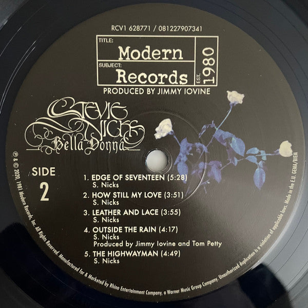 Bella Donna (BLUE VINYL - VMP) | Mint (M) Mint (M)- X Vinyl Record