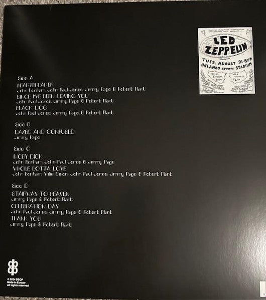 Live At Orlando Stadium, Florida August 31th 1971 (2xVINYL) | Mint (M) Mint (M)- X Vinyl Record