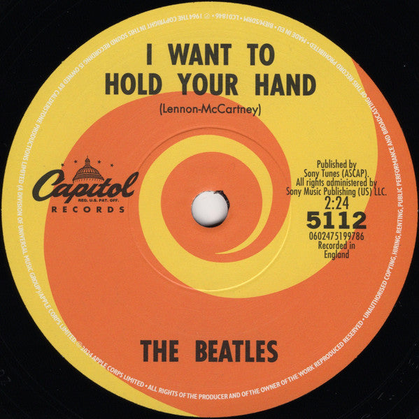 I Want To Hold Your Hand / I Saw Her Standing There (7" VINYL)(RSD BLACK FRIDAY) | Mint (M) Mint (M)- X Vinyl Record