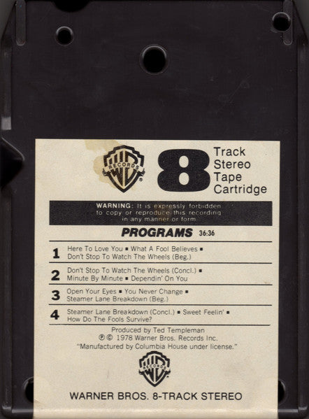 Minute By Minute (8-TRACK TAPE) | Mint (M) Near Mint (NM)