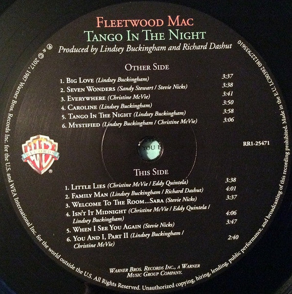 Tango In The Night (180 GRAM VINYL) | Mint (M) Mint (M)- X Vinyl Record