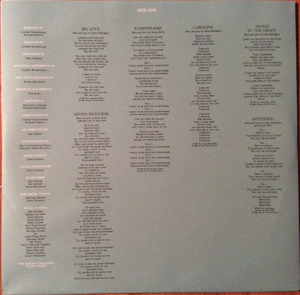 Tango In The Night (180 GRAM VINYL) | Mint (M) Mint (M)- X Vinyl Record