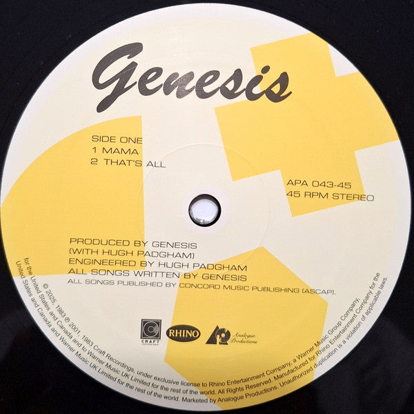 Genesis (AARP 2xVINYL) | Mint (M) Mint (M)- X Vinyl Record