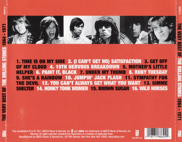 The Very Best Of The Rolling Stones 1964-1971 (CD) | Mint (M) Near Mint (NM)