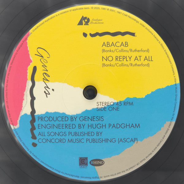 Abacab (2xVINYL 45RPM) | Mint (M) Mint (M)