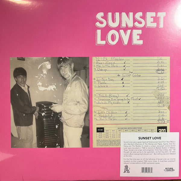 Sunset Love (VINYL) | Mint (M) Mint (M)- X Vinyl Record