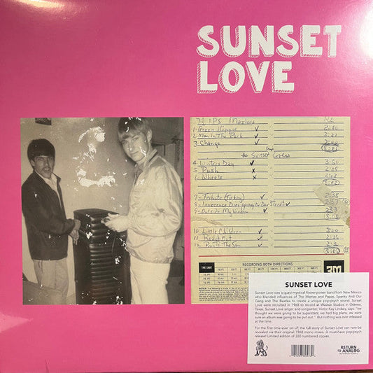 Sunset Love (VINYL) | Mint (M) Mint (M)- X Vinyl Record