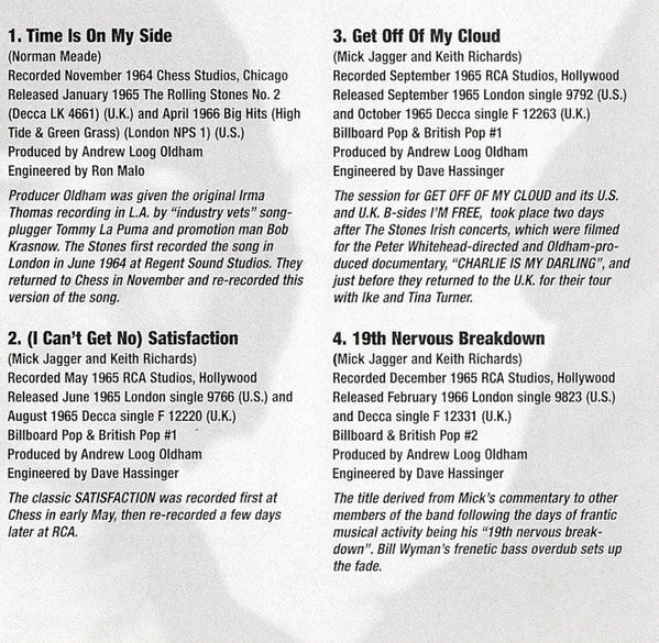 The Very Best Of The Rolling Stones 1964-1971 (CD) | Mint (M) Near Mint (NM)