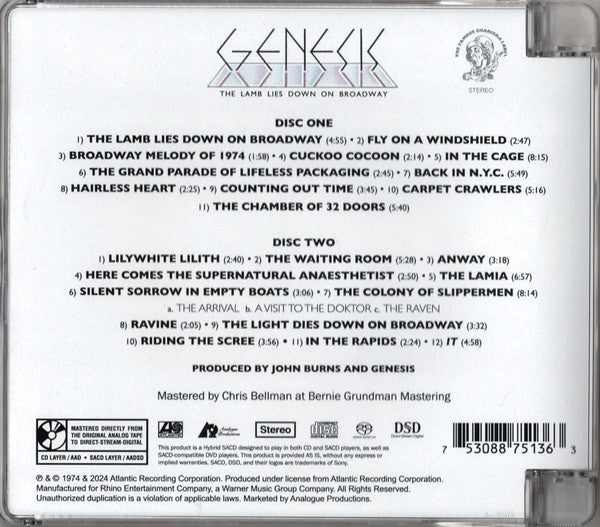 The Lamb Lies Down On Broadway (SACD) | Mint (M) Mint (M)