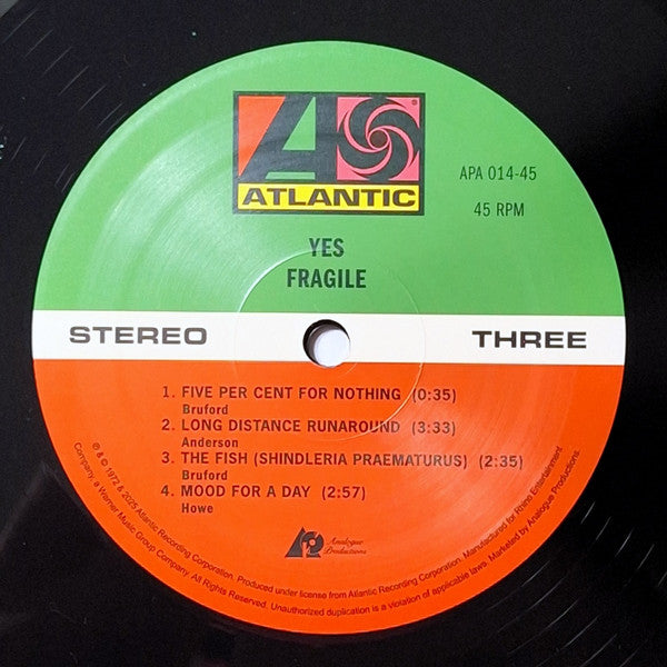 Fragile (2xVINYL) | Mint (M) Mint (M)- X Vinyl Record