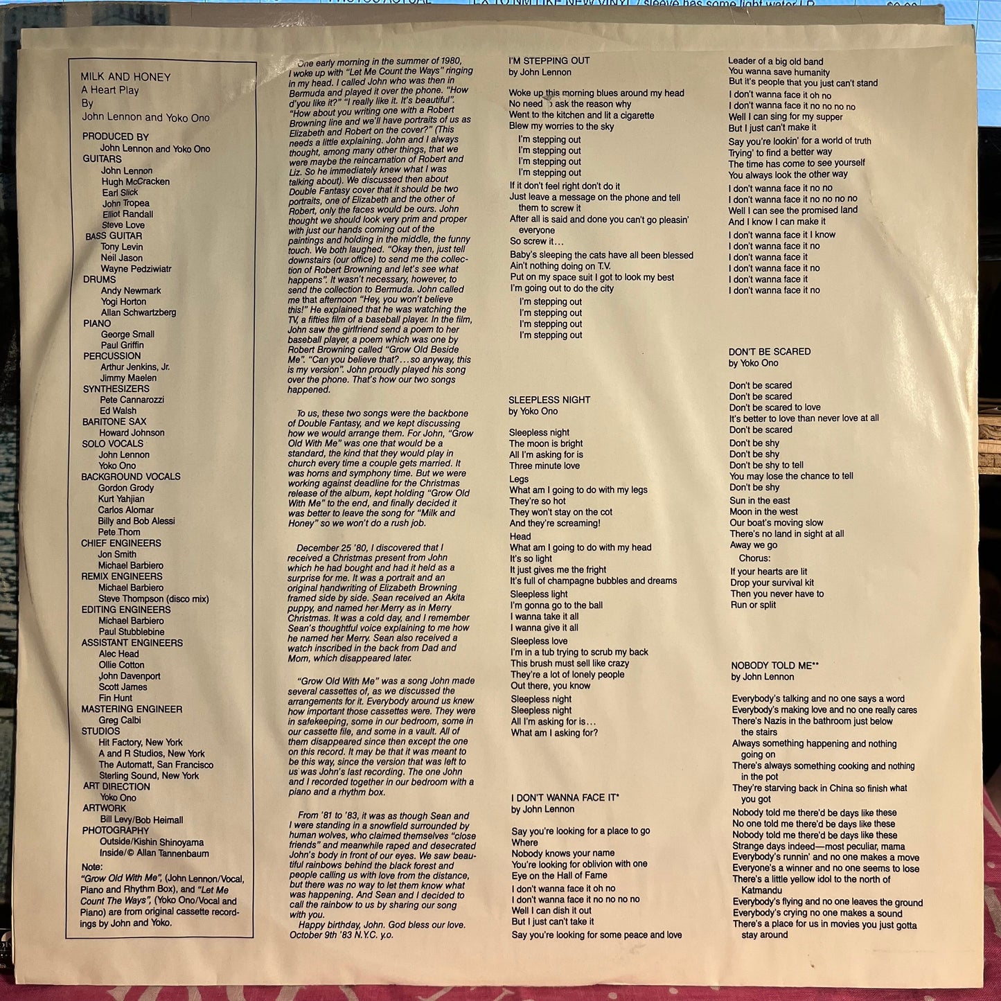 Milk And Honey *HAUPPAUGE* | Excellent (EX) Very Good (VG)