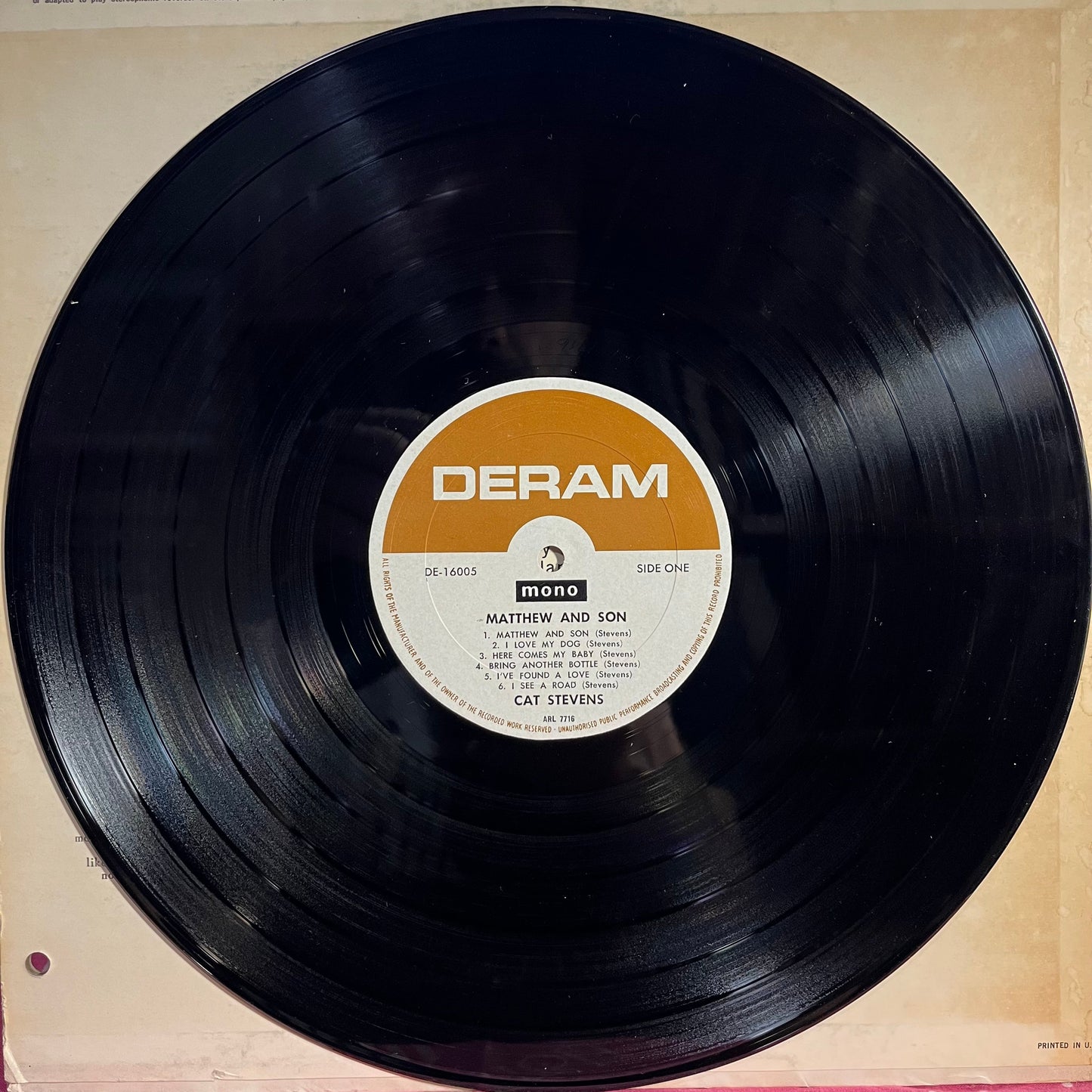 Matthew & Son *MONO* | Excellent (EX) Very Good Plus (VG+)- X Vinyl Record