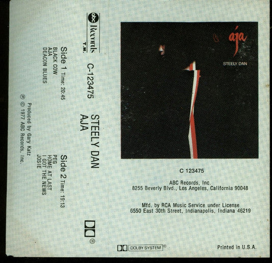 Aja (CASSETTE) | Excellent (EX) Excellent (EX)