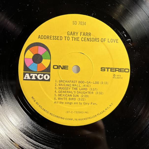 Addressed To The Censors Of Love (VINYL) | Near Mint (NM) Near Mint (NM)