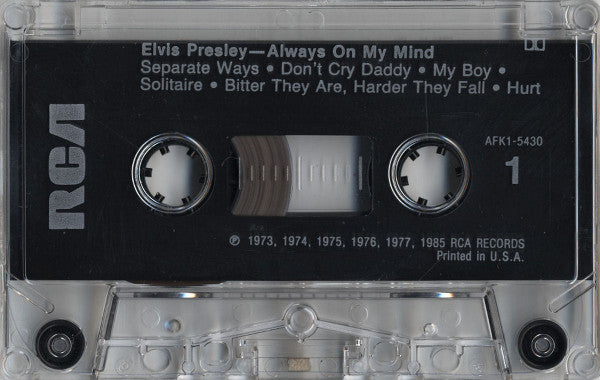 Always On My Mind (CASSETTE) | Near Mint (NM) Near Mint (NM)
