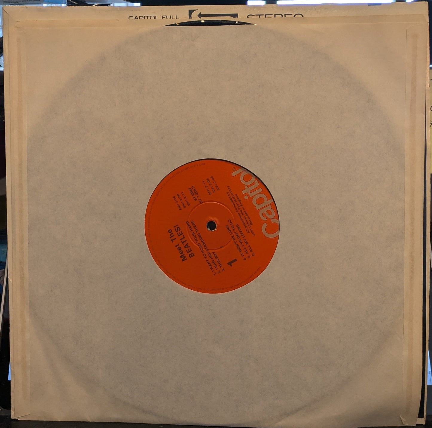 Meet The Beatles! (VINYL)(WINCHESTER REISSUE) | Near Mint (NM) Excellent+ (EX+)- X Vinyl Record