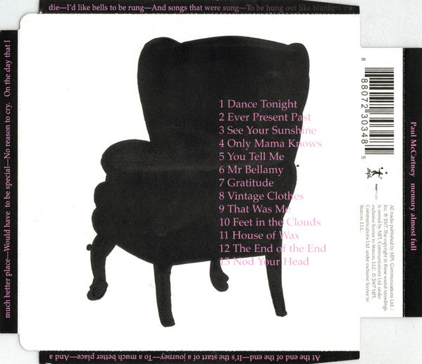 Memory Almost Full *CD* | Near Mint (NM) Near Mint (NM)