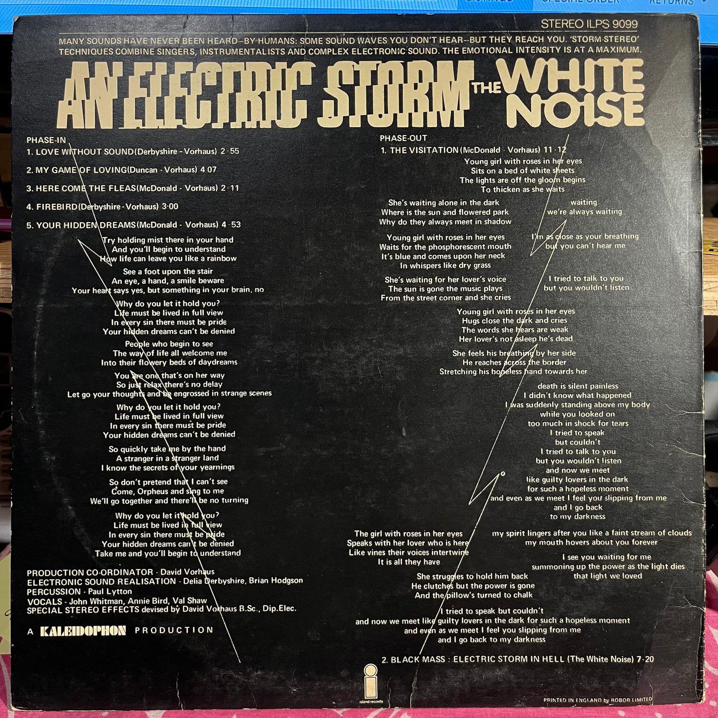An Electric Storm | Very Good Plus (VG+) Very Good Plus (VG+)- X Vinyl Record
