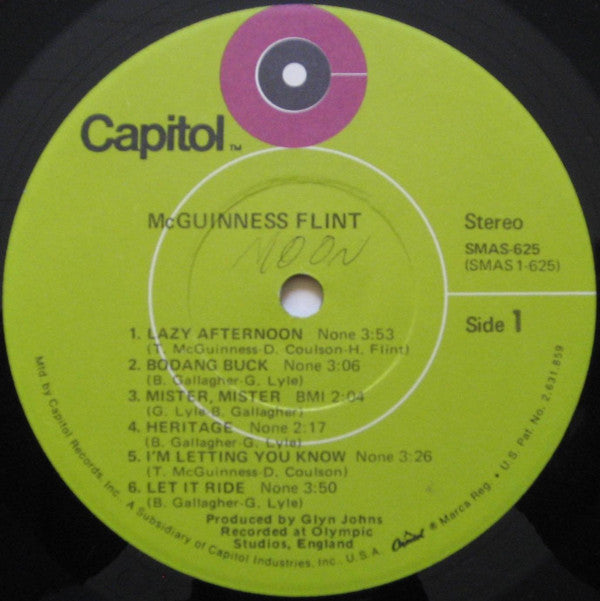 McGuinness Flint *JACKSONVILLE* | Very Good Plus (VG+) Very Good Plus (VG+)- X Vinyl Record