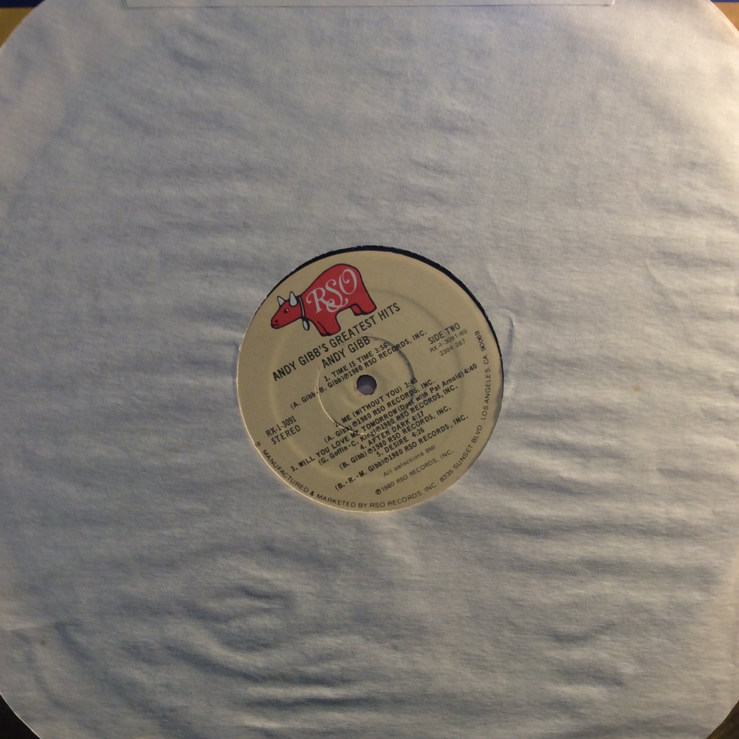 Andy Gibb's Greatest Hits (VINYL) | Very Good Plus (VG+) Excellent (EX)- X Vinyl Record