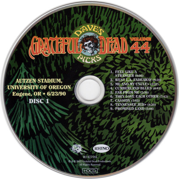 Dave's Picks, Volume 44 (3xCD)(Autzen Stadium, U. Of Oregon, Eugene, OR • 6/23/90) | Mint (M) Near Mint (NM)