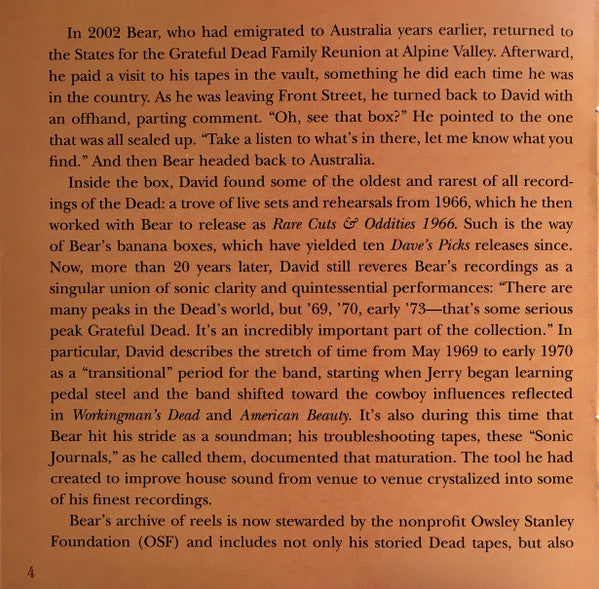 Dave's Picks, Volume 43 (3xCD)(San Francisco, 11/2/69 • Dallas, 12/26/69) | Mint (M) Near Mint (NM)