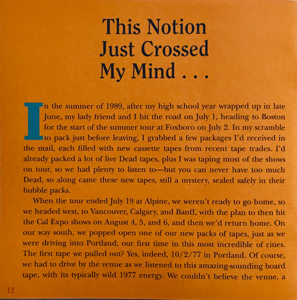 Dave's Picks, Volume 45 (4xCD)(Paramount Theatre, Portland, OR • 10/1-2/77) | Mint (M) Near Mint (NM)