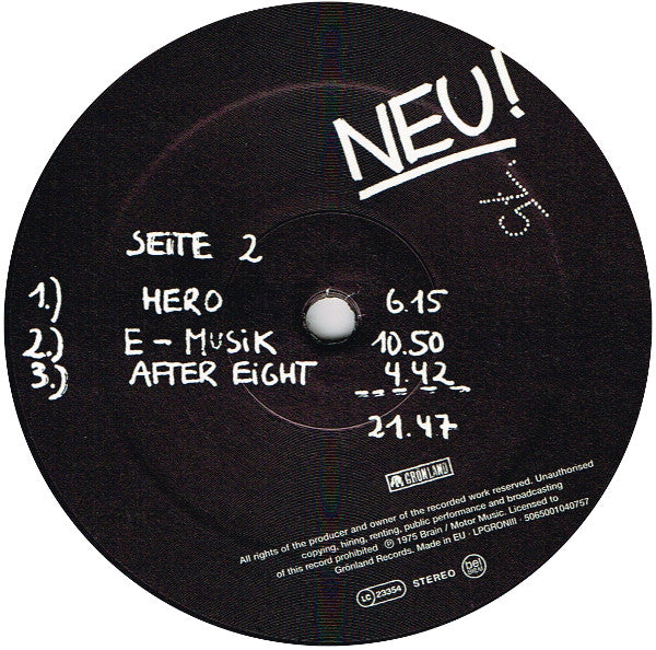 Neu! '75 (VINYL) | Mint (M) Mint (M)