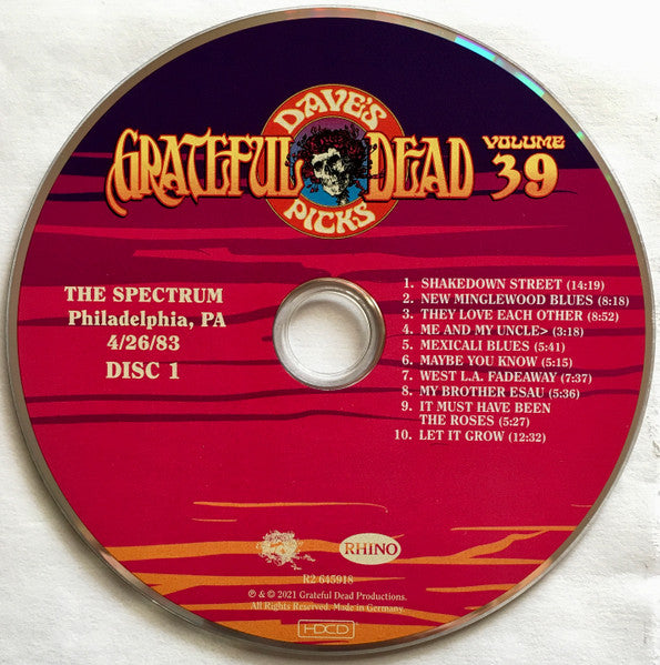 Dave's Picks, Volume 39 (3xCD)(The Spectrum, Philadelphia, PA • 4/26/83) | Mint (M) Near Mint (NM)