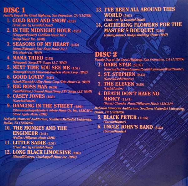 Dave's Picks, Volume 43 (3xCD)(San Francisco, 11/2/69 • Dallas, 12/26/69) | Mint (M) Near Mint (NM)