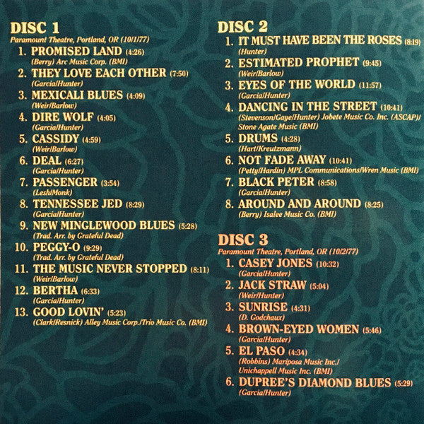 Dave's Picks, Volume 45 (4xCD)(Paramount Theatre, Portland, OR • 10/1-2/77) | Mint (M) Near Mint (NM)