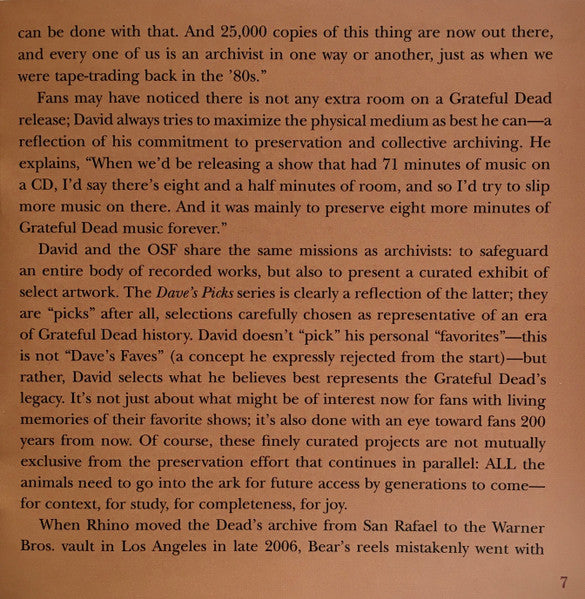 Dave's Picks, Volume 43 (3xCD)(San Francisco, 11/2/69 • Dallas, 12/26/69) | Mint (M) Near Mint (NM)